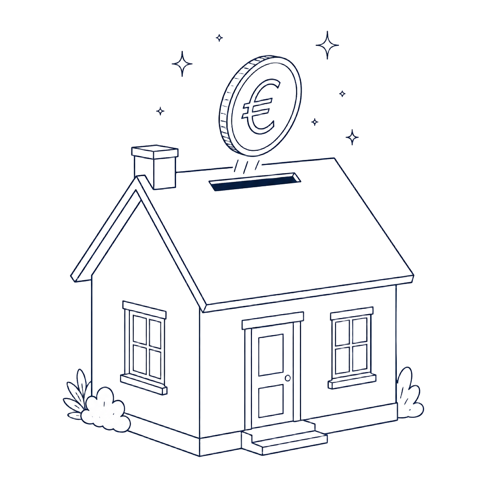 Illustration : votre résidence principale transformée en capital