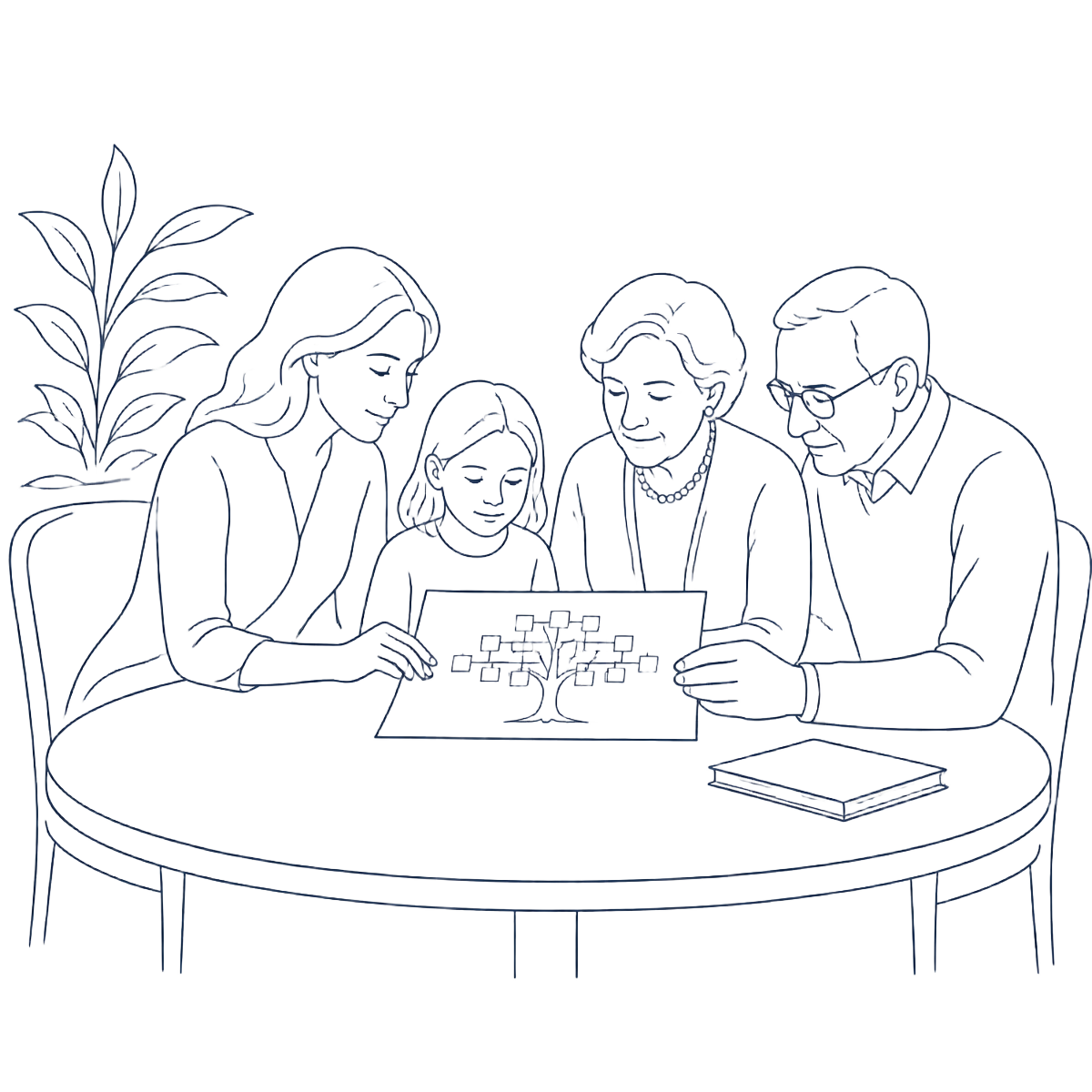 Illustration : transmission et famille
